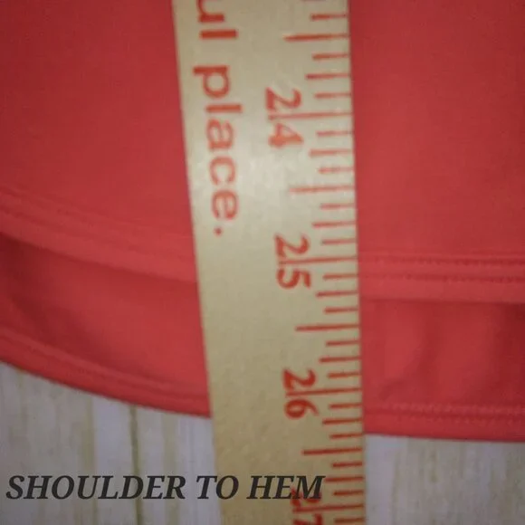 Calme By Johnny Was Womens Effect Draped Racer Back Tank Coral Pink Size Small - Picture 10 of 10